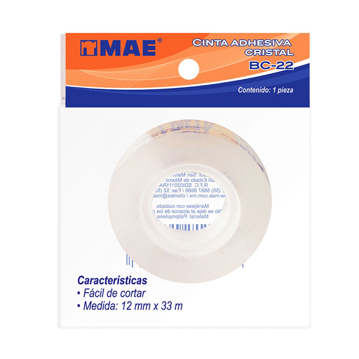 CINTA CRISTAL MAE 12MMX33MM PZ