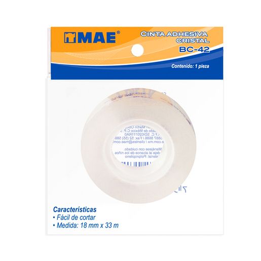 CINTA CRISTAL MAE 18MMX33MM PZ