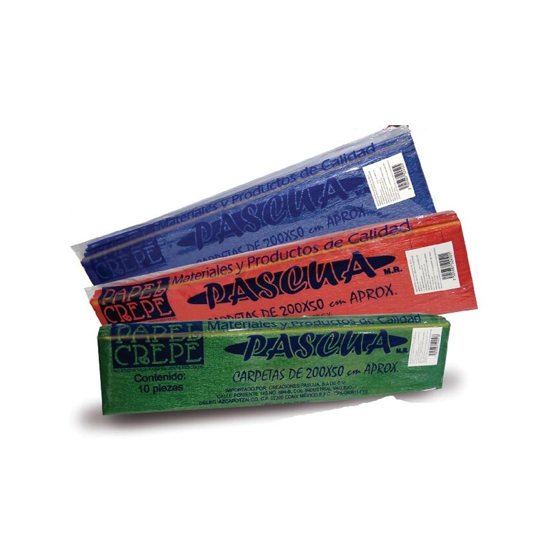 PAPEL CREPE METALICO SURTIDO C/10