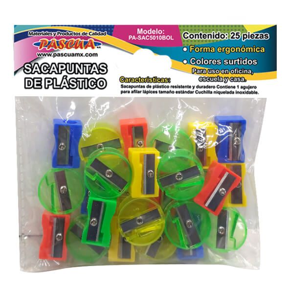 SACAPUNTAS PLAST. PASCUA PA-SAC5010 BSA C/25