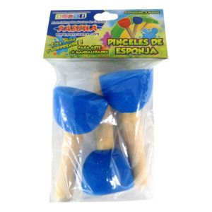 PINCEL ESPONJA REDONDO MEDIANO C/3 PZ