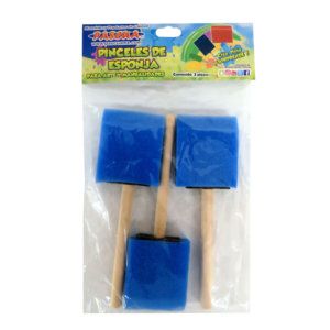 PINCEL ESPONJA PLANO MEDIANO C/3 PZ