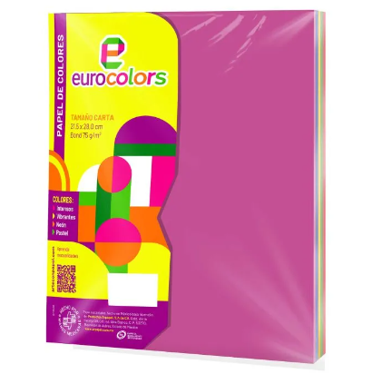HOJA EUROCOLOR ARCOIRIS INTENSO C/50H