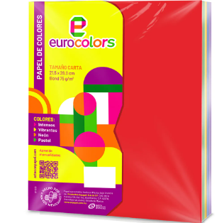 HOJA EUROCOLOR ARCOIRIS INTENSO C/100H