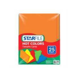 FOLDER STARFILE HOTCOLORS CARTA ARCOIRIS NEON C/25