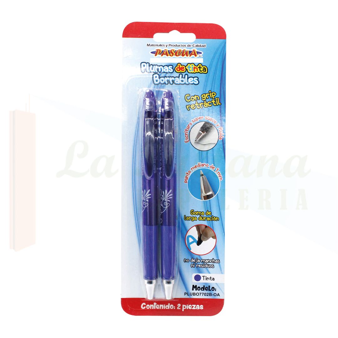 PLUMA PASCUA BORRABLE BLISTER C/2 PZ