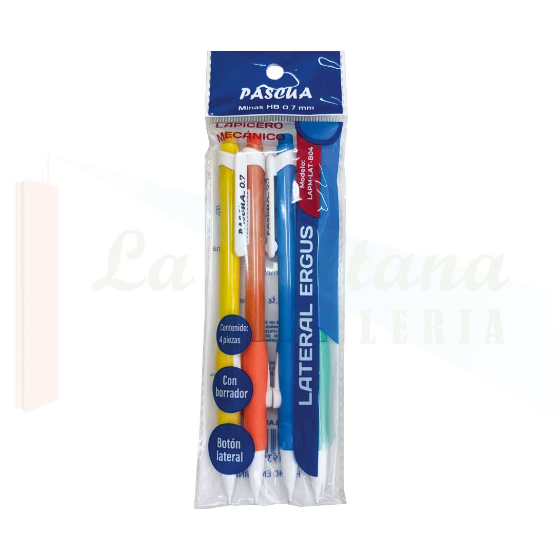 LAPICERO PASCUA ERGUS 0.7MM C/4