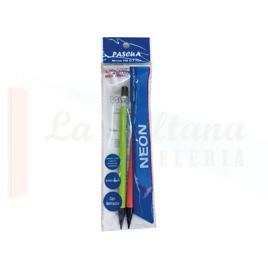 LAPICERO PASCUA NEON 0.7MM C/2+MINAS