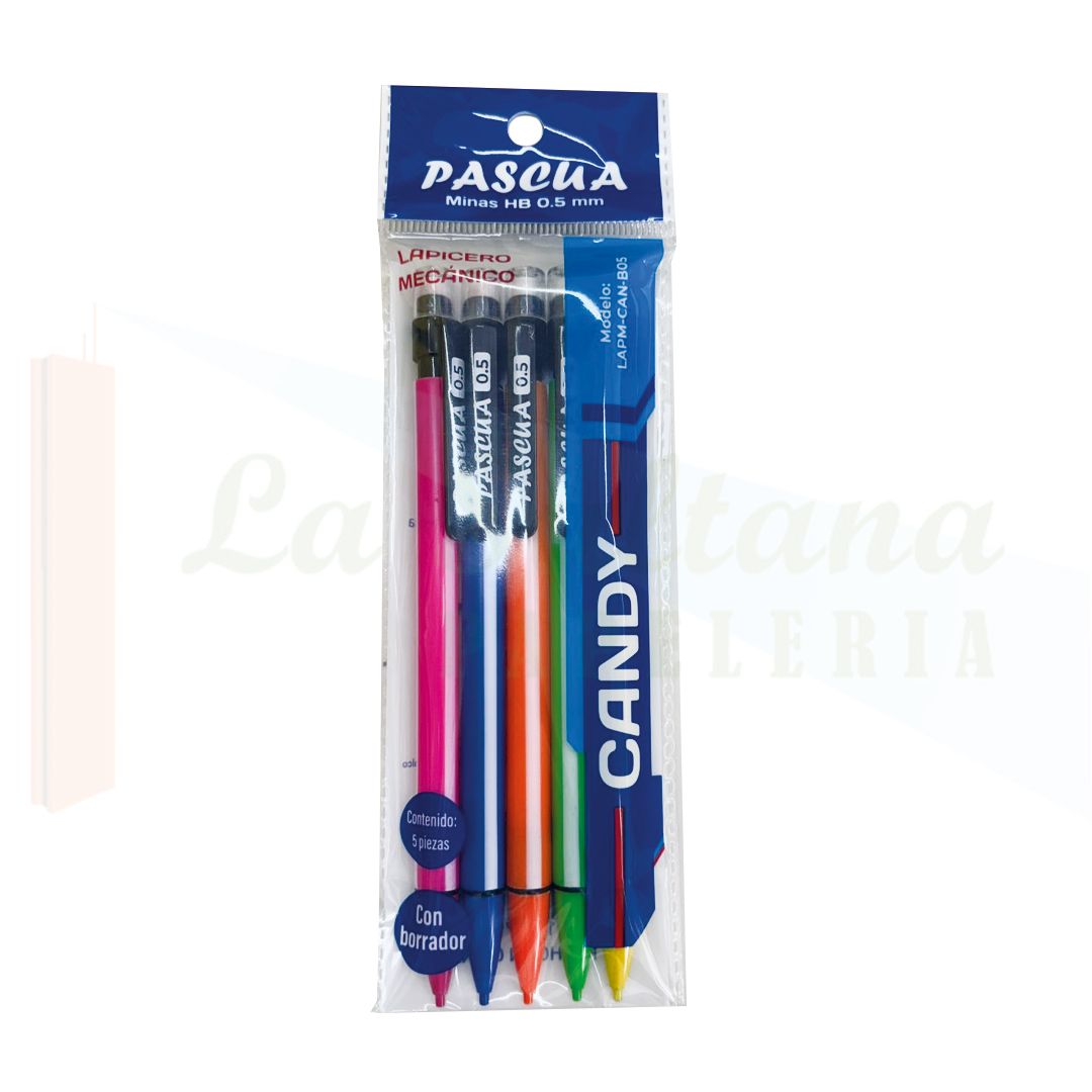LAPICERO PASCUA CANDY 0.5MM C/5 PZS
