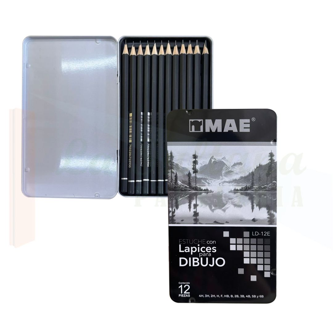LAPIZ DE DIBUJO MAE ESTUCHE SURTIDO C/12 PZ
