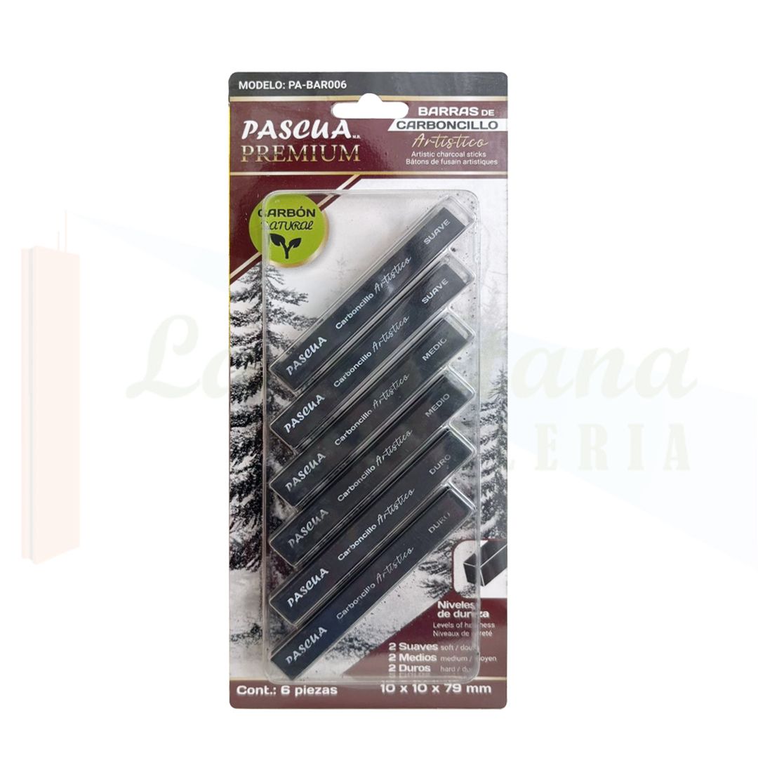 BARRAS DE CARBONCILLO PASCUA PREMIUM C/6 PZ