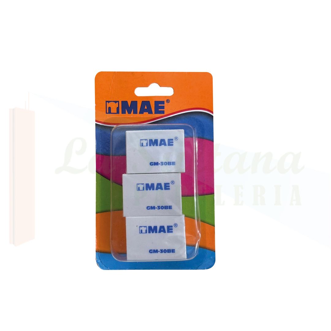 BORRADOR MAE BLANCO BLISTER C/6