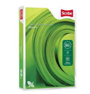 HOJAS SCRIBE VERDE BLANCO OFICIO C/500H PZ