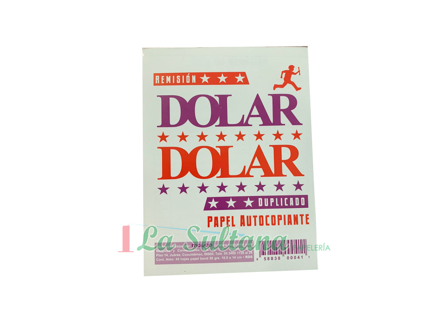 BLOCK REMISION DOLAR 1/8 AUTOCOPIANTE C/45H PZ BLOCK REMISION DOLAR 1/8 AUTOCOPIANTE C/45H PZ
