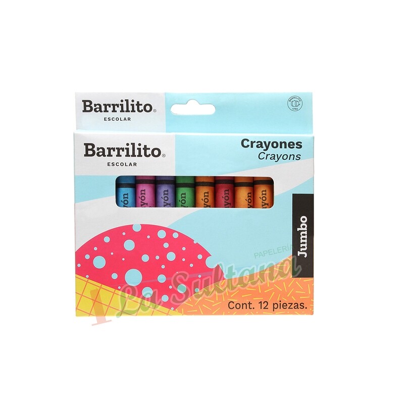CRAYON BARRILITO JUMBO C/12 CRAYON BARRILITO JUMBO C/12