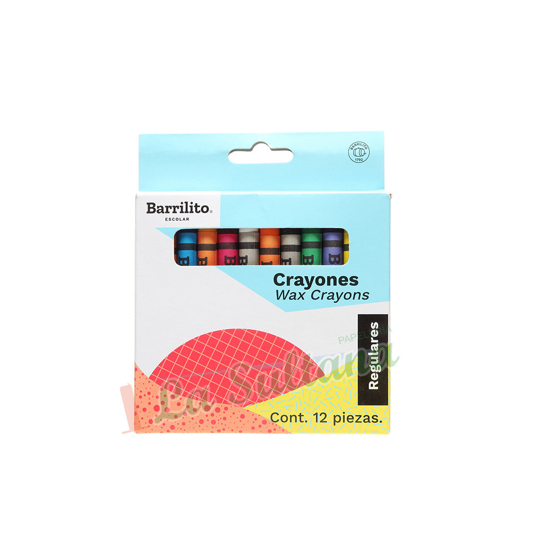 CRAYON BARRILITO REGULARES C/12