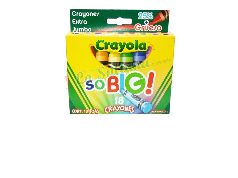 CRAYON CRAYOLA EXTRA JUMBO C/18 CRAYON CRAYOLA EXTRA JUMBO C/18