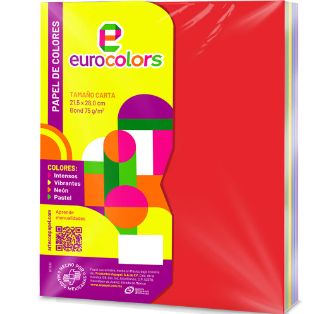HOJA EUROCOLOR ARCOIRIS INTENSO C/100H HOJA EUROCOLOR ARCOIRIS INTENSO C/100H
