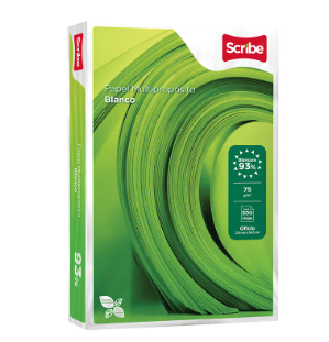 HOJAS SCRIBE VERDE BLANCO OFICIO C/500H PZ HOJAS SCRIBE VERDE BLANCO OFICIO C/500H PZ