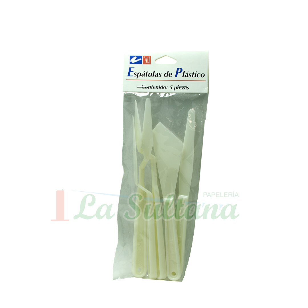 JUEGO DE ESPATULAS PLASTICAS ATL C/5