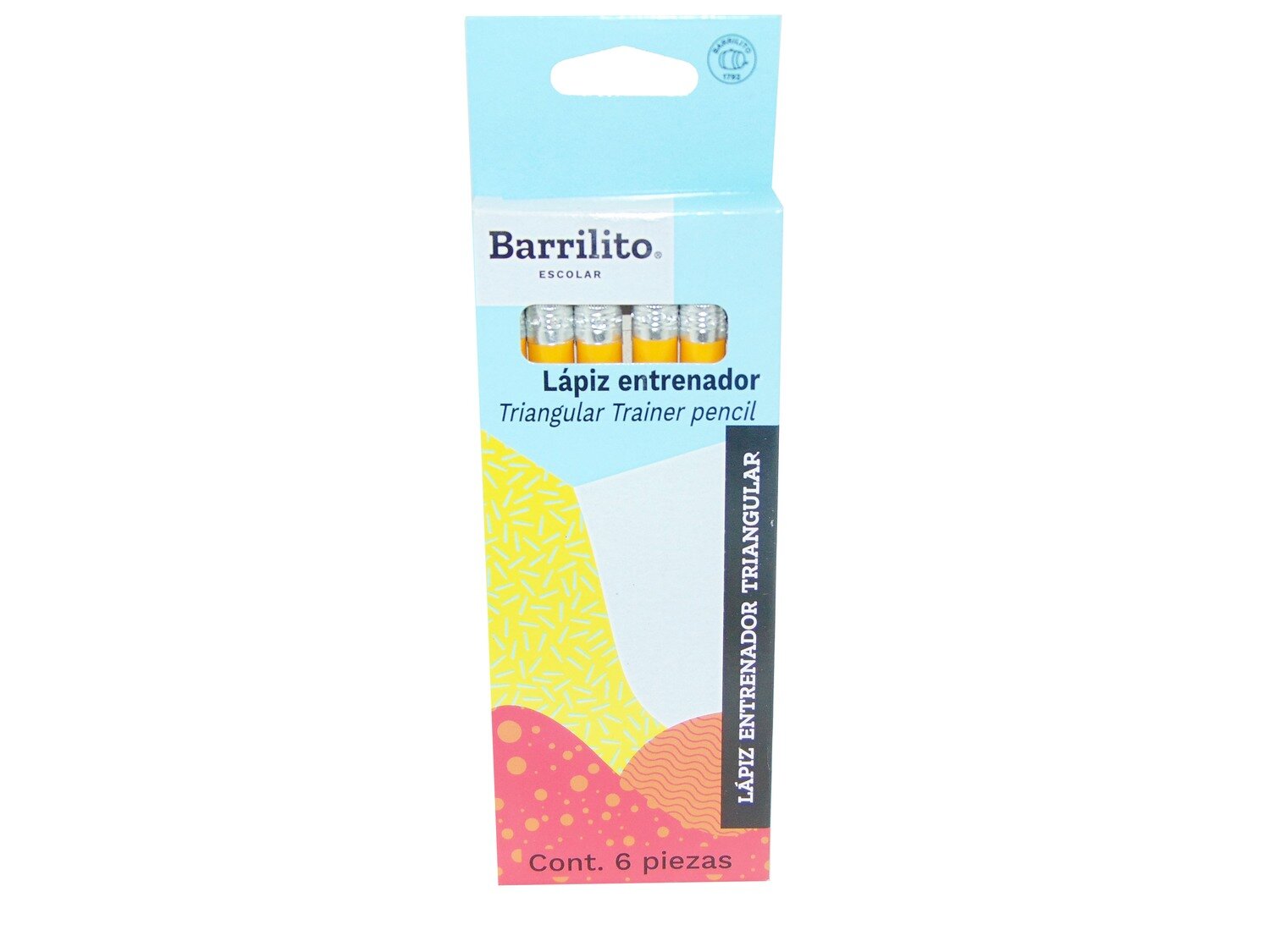 LAPIZ BARRILITO ENTRENADOR GRAFITO C/6 LAPIZ BARRILITO ENTRENADOR GRAFITO C/6