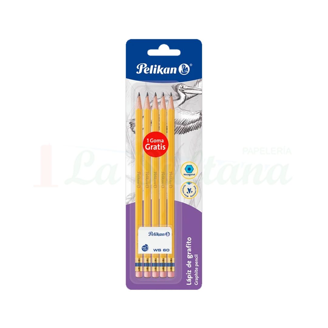 LAPIZ PELIKAN 2HB HEXAGONAL BLISTER C/5 PZ LAPIZ PELIKAN 2HB HEXAGONAL BLISTER C/5 PZ
