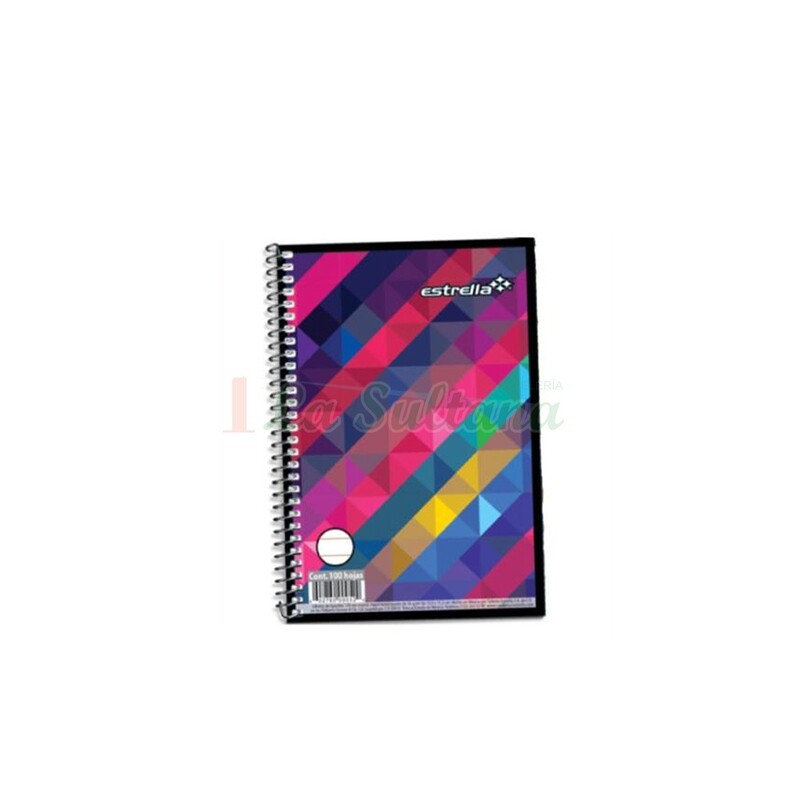LIBRETA ESTRELLA 1/8 ESPIRAL C/100H PZ LIBRETA ESTRELLA 1/8 ESPIRAL C/100H PZ