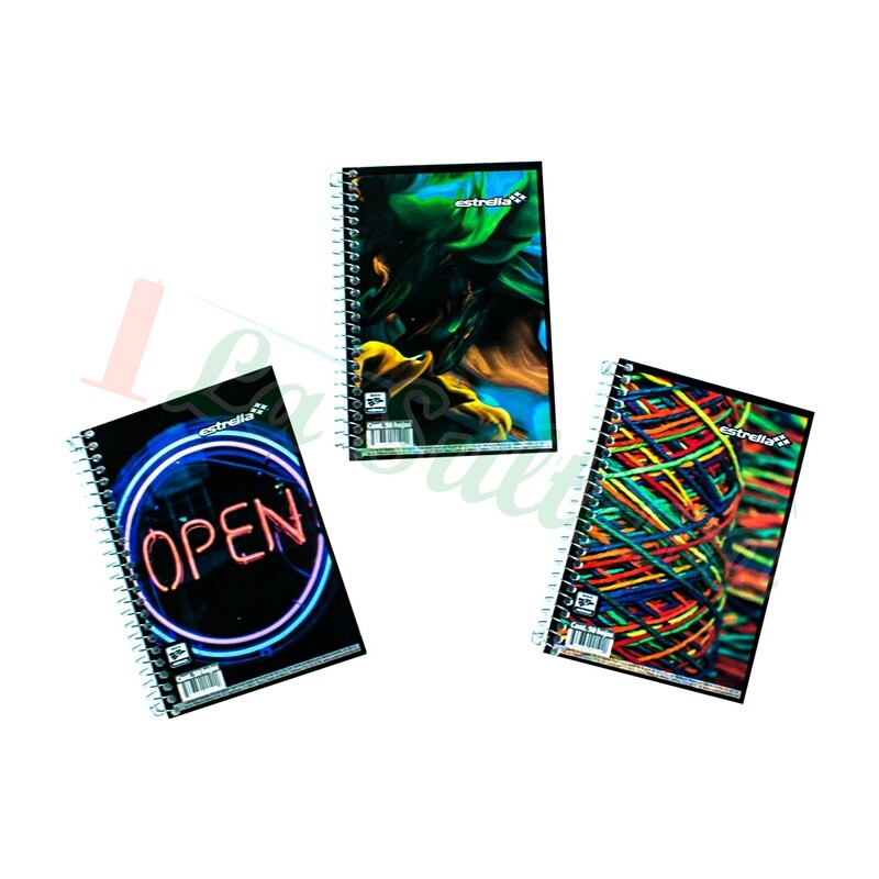 LIBRETA ESTRELLA 1/8 ESPIRAL C/50H PZ