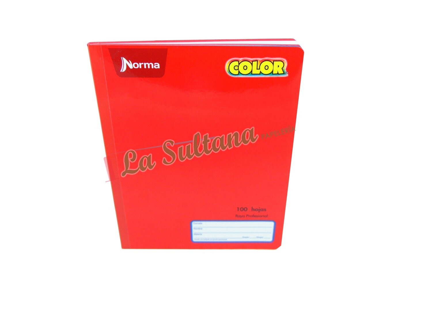 LIBRETA NORMA COLOR PROFESIONAL COSIDA C/100H