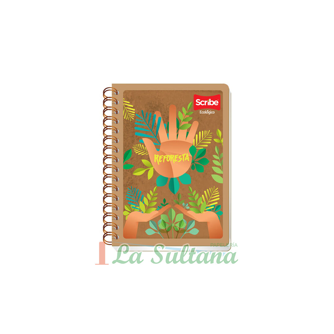 LIBRETA SCRIBE FRANCESA ESPIRAL ECOLOGICO C/100H PZ LIBRETA SCRIBE FRANCESA ESPIRAL ECOLOGICO C/100H PZ