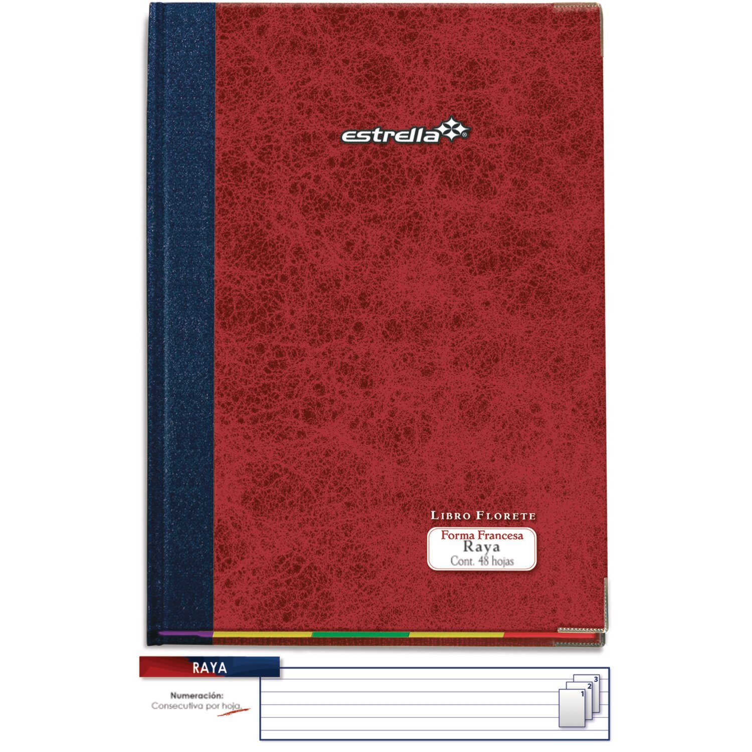 LIBRO FLORETE RAYA ESTRELLA C/48H PZ LIBRO FLORETE RAYA ESTRELLA C/48H PZ
