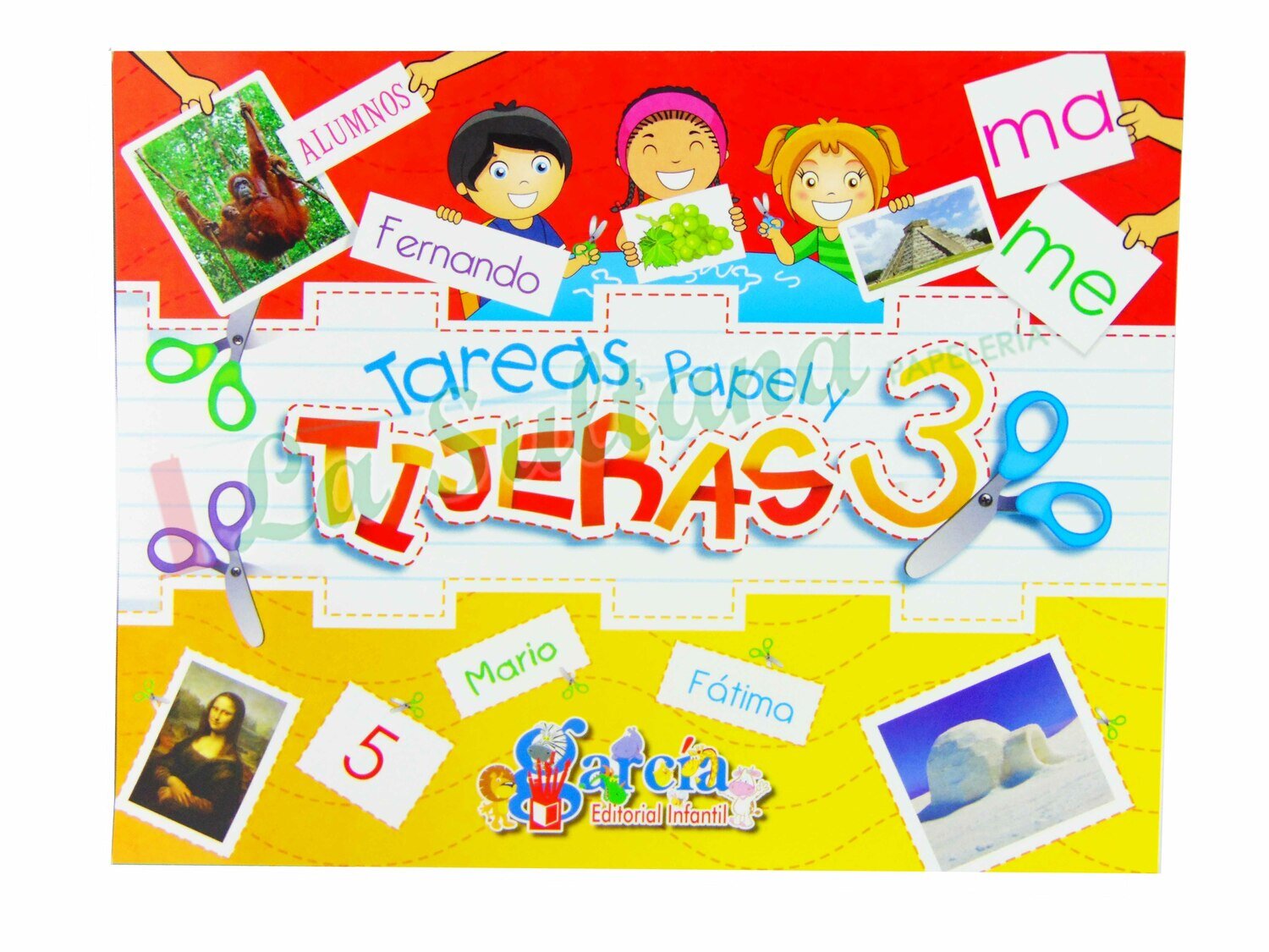 LIBRO TAREAS PAPEL Y TIJERAS ED. GARCIA PZ