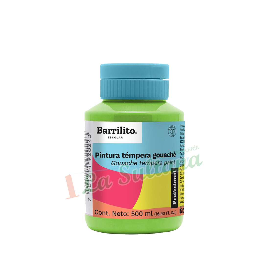 PINTURA TEMPERA BARRILITO 500ML PZ PINTURA TEMPERA BARRILITO 500ML PZ
