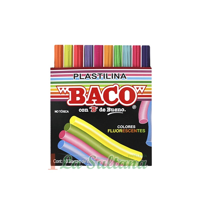 PLASTILINA BACO FOSFO C/10 BARRITAS PLASTILINA BACO FOSFO C/10 BARRITAS