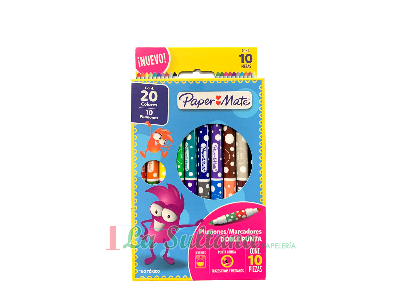 PLUMON PAPER MATE DOBLEPUNTA C/10=20