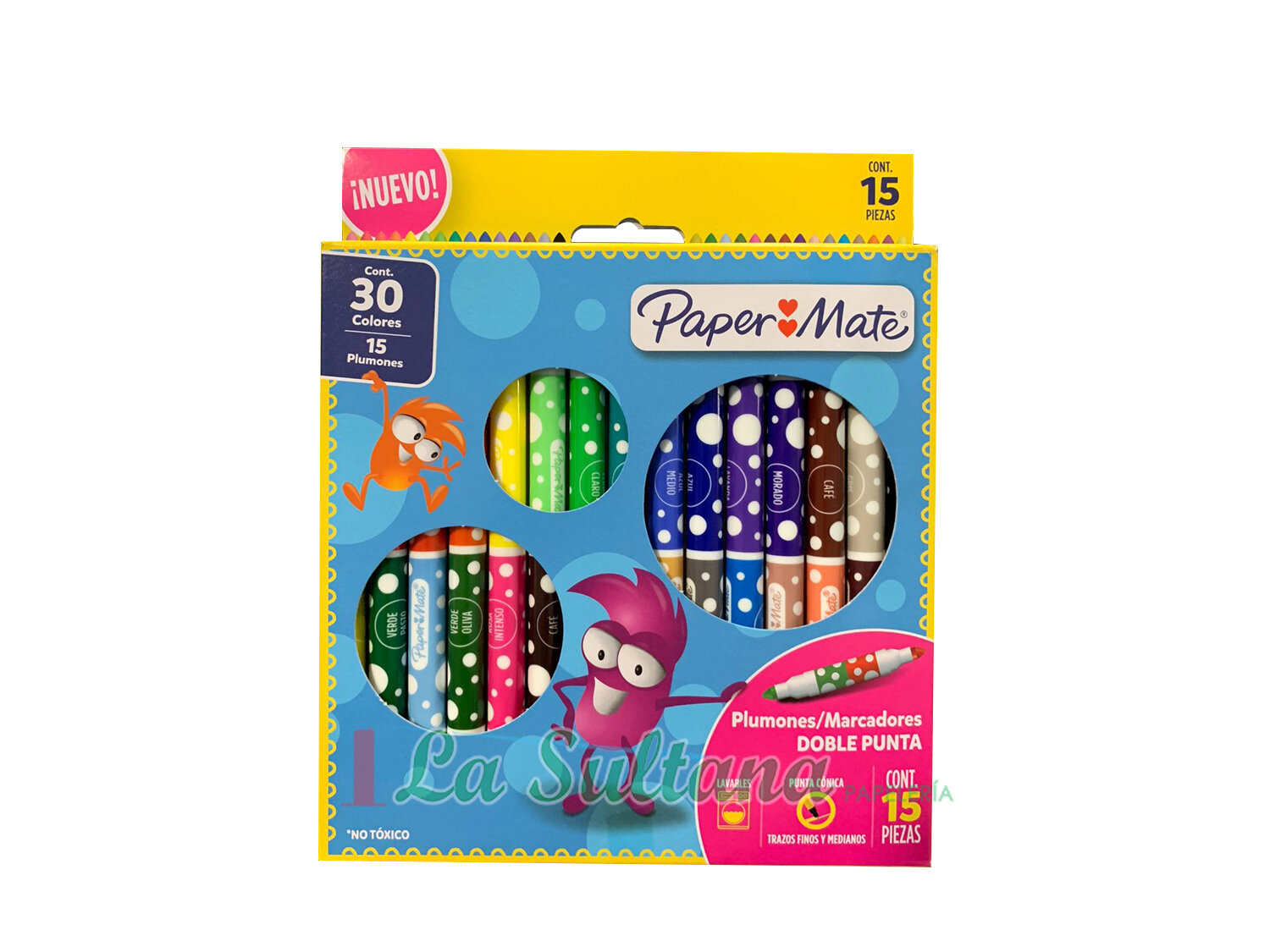 PLUMON PAPER MATE DOBLEPUNTA C/15=30