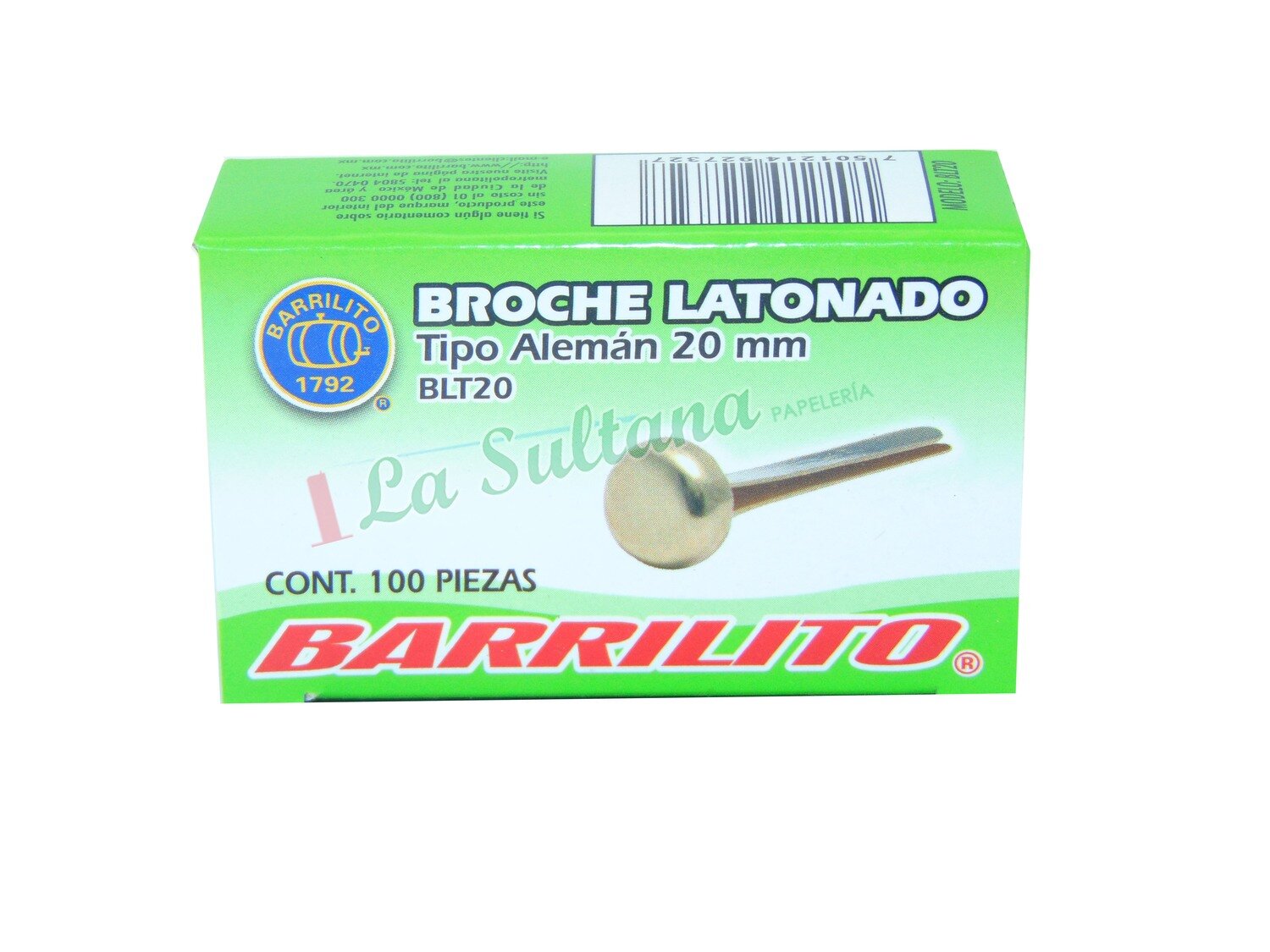 BROCHE LATONADO BARRILITO BLT20 C/100
