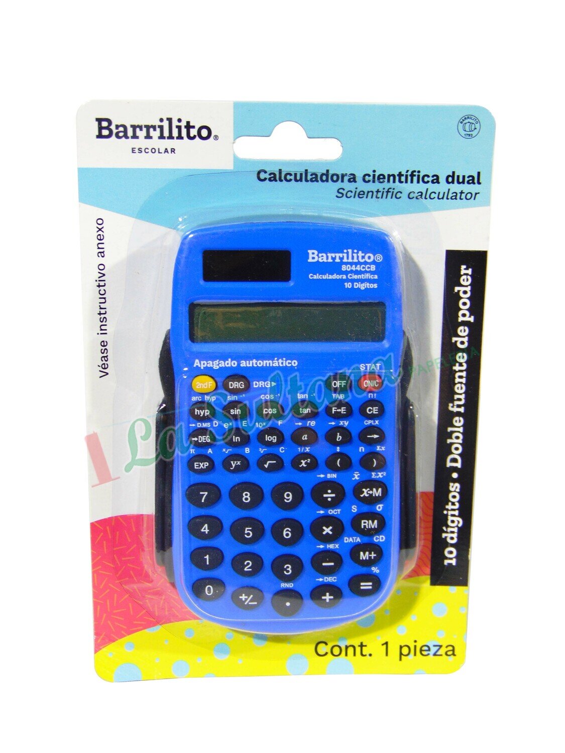 CALCULADORA CIENTIFICA BARRILITO 8044CCB PZ