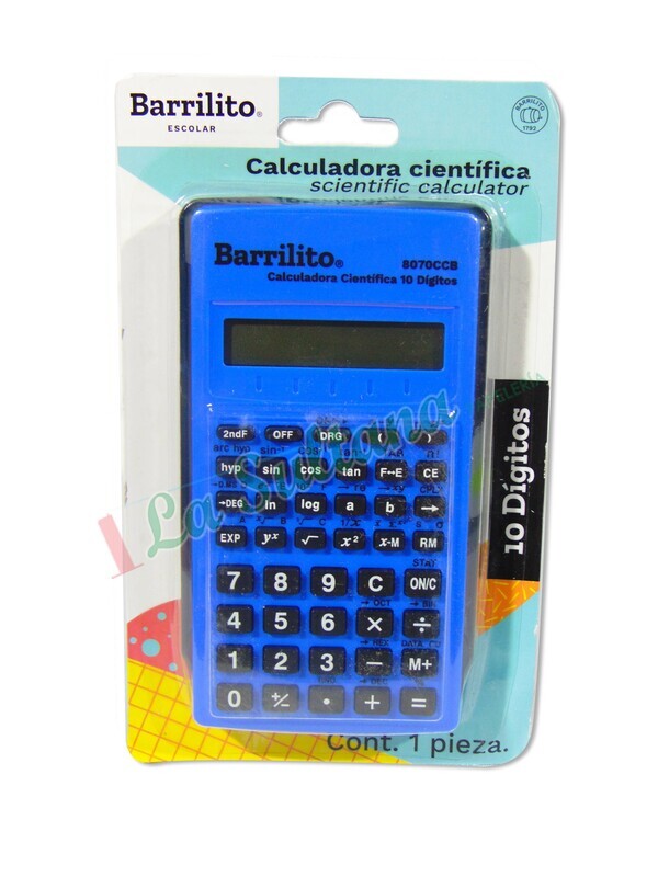 CALCULADORA CIENTIFICA BARRILITO 8070CCB PZ