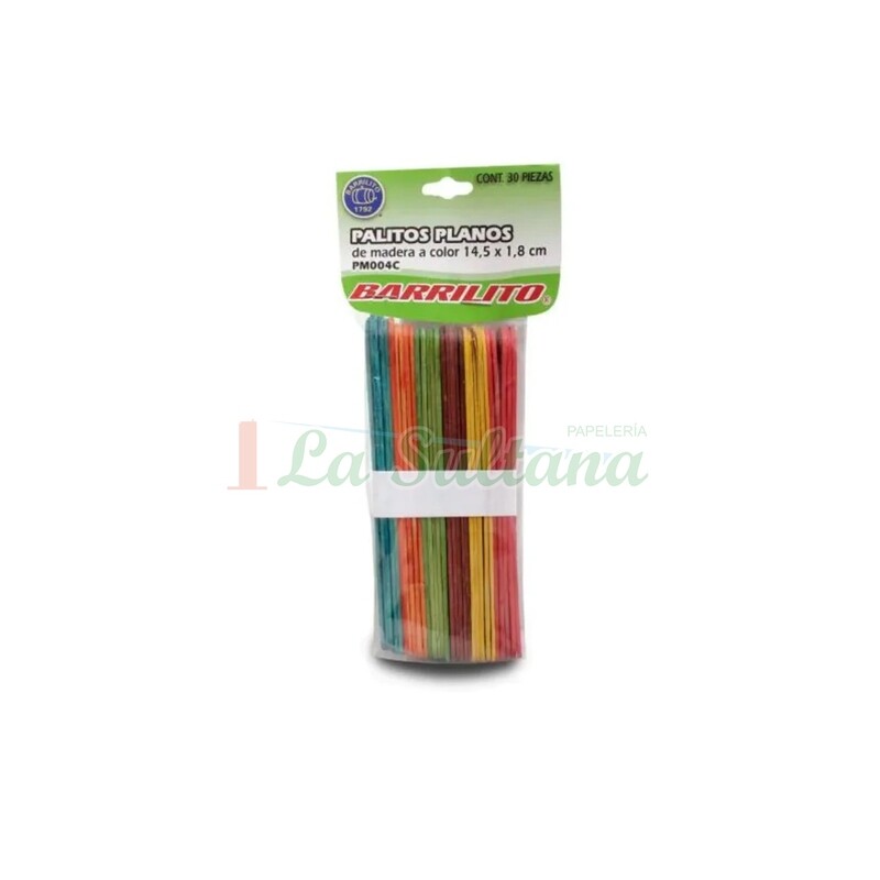 PALITOS MADERA BARRILITO PM004C C/30