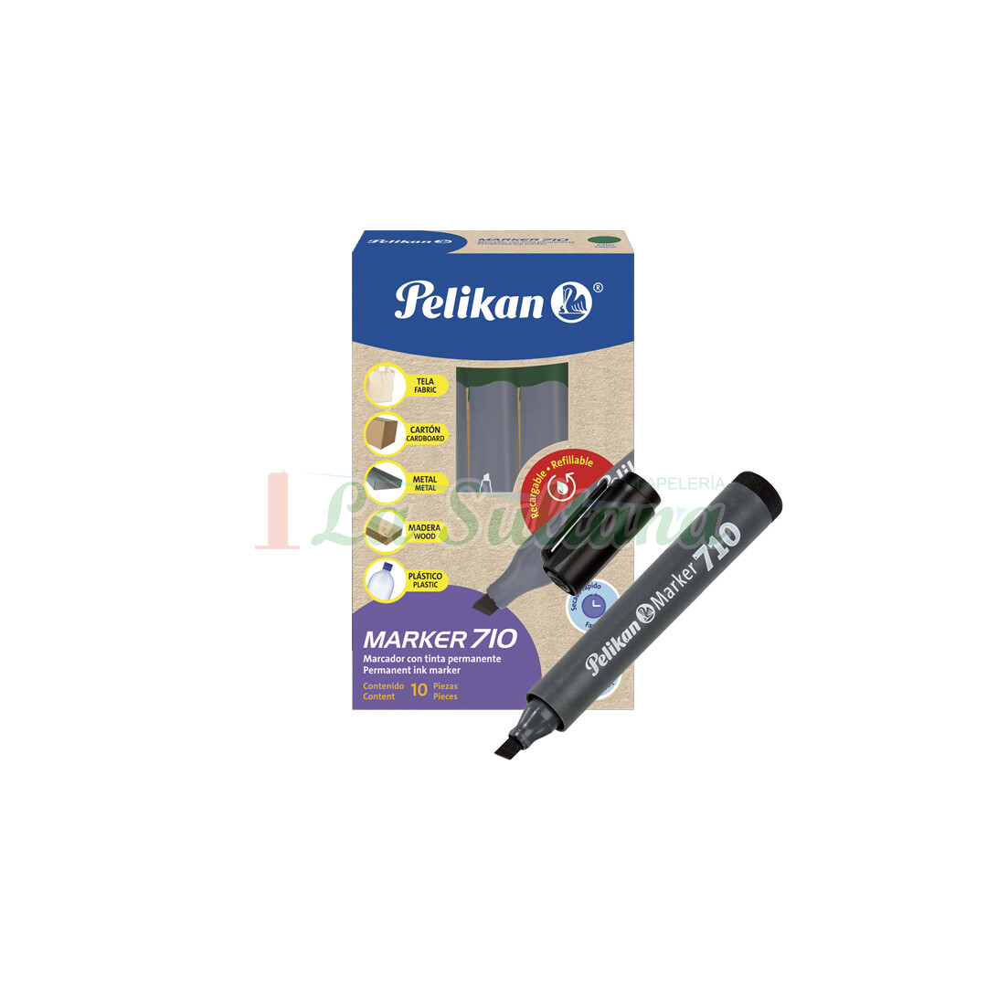 MARCADOR PERMANENTE PELIKAN 710 C/10