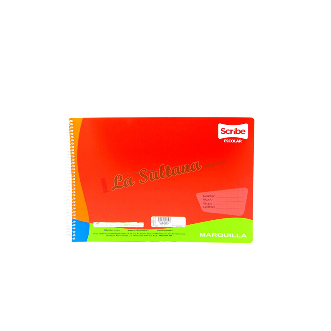 CUADERNO SCRIBE DIBUJO ESCOLAR C/10H PZ CUADERNO SCRIBE DIBUJO ESCOLAR C/10H PZ
