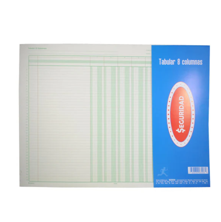 BLOCK TABULAR 8 COLUMNAS MAYCO C/50H PZ BLOCK TABULAR 8 COLUMNAS MAYCO C/50H PZ