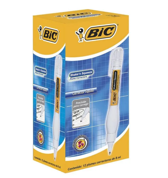 CORRECTOR PLUMA BIC C/12 CORRECTOR PLUMA BIC C/12