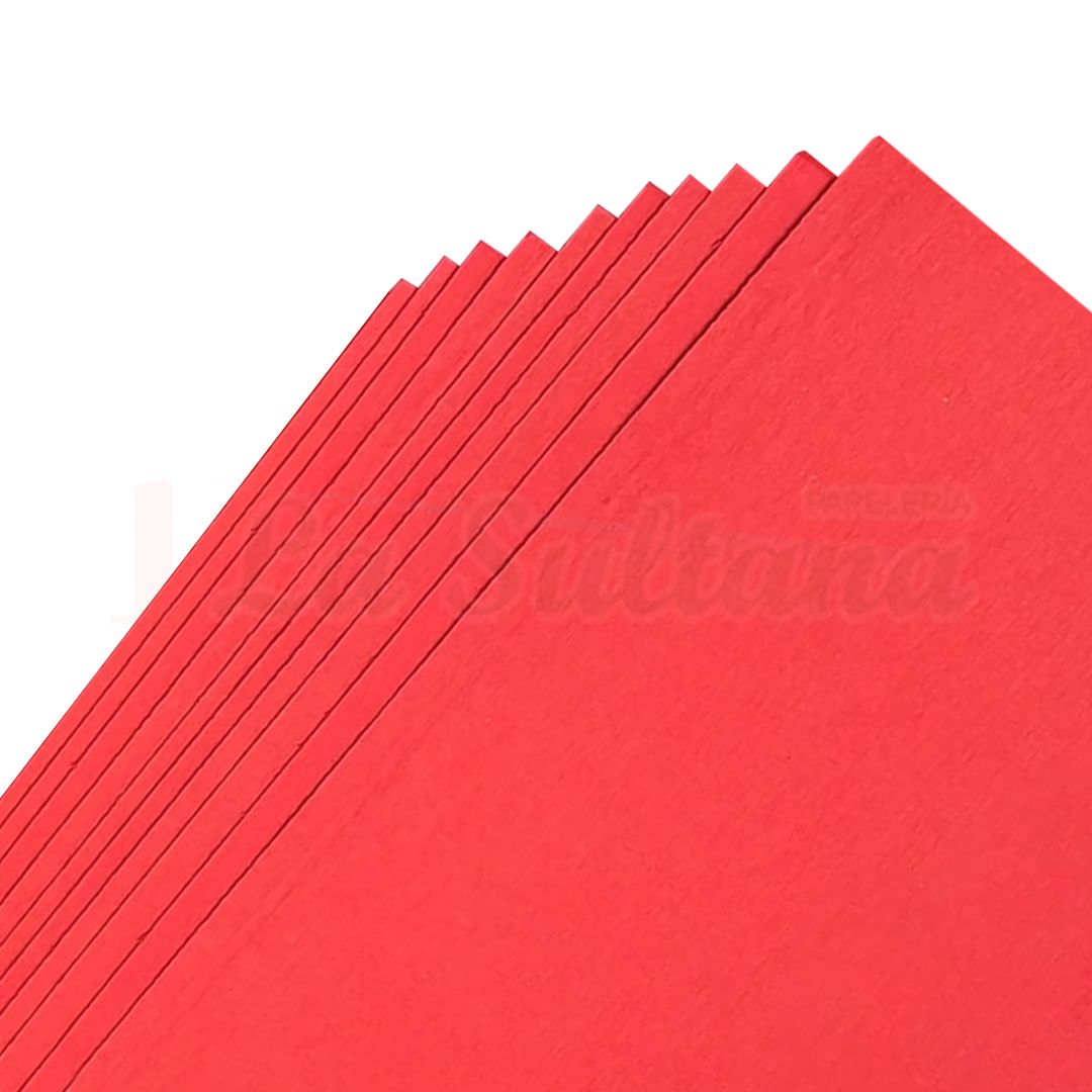 PAPEL CARTONCILLO ROJO C/10 PZ PAPEL CARTONCILLO ROJO C/10 PZ