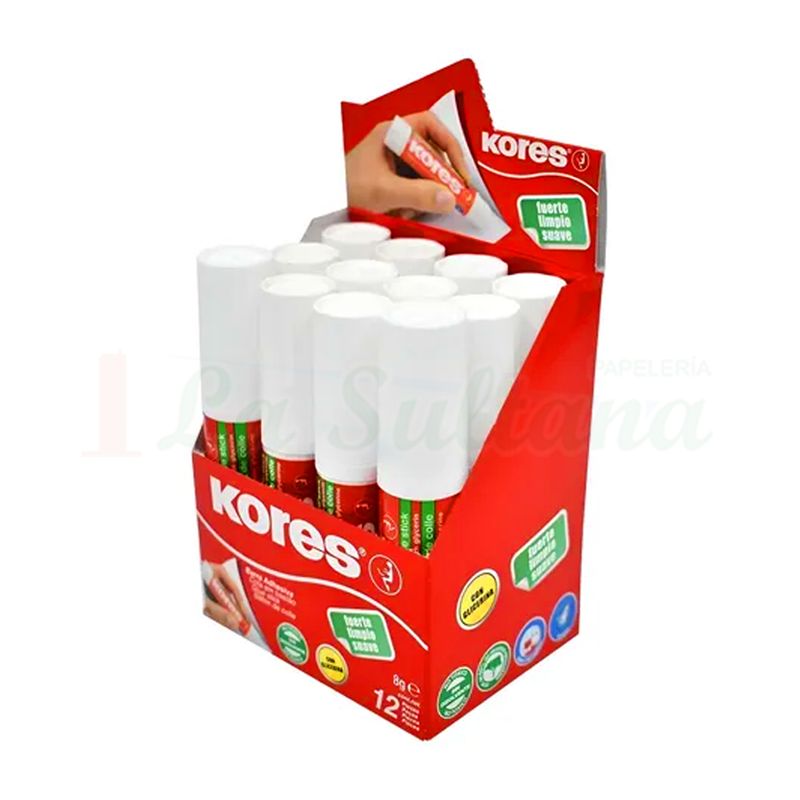LAPIZ ADH KORES 8GR C/12 PZ LAPIZ ADH KORES 8GR C/12 PZ
