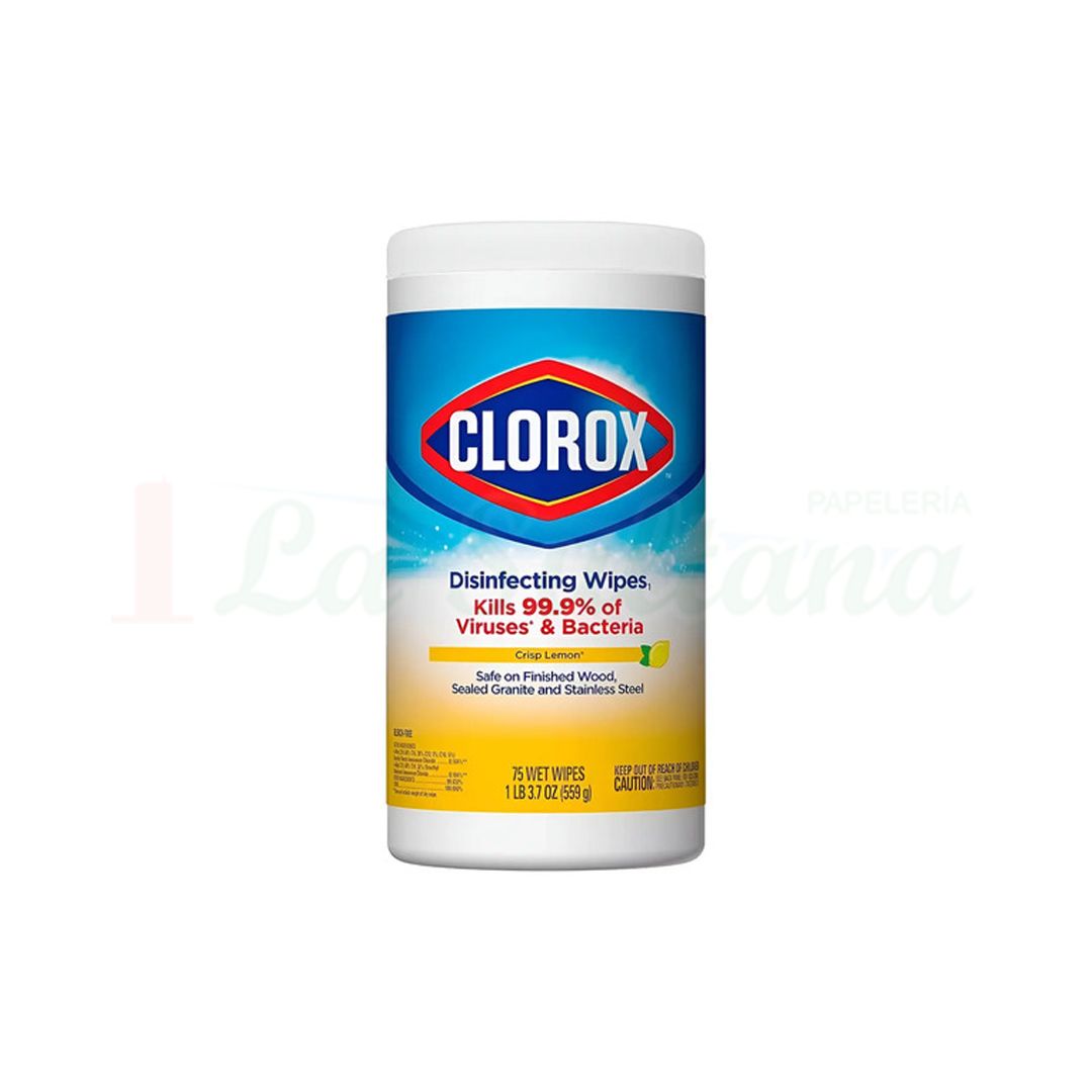TOALLAS DESINFECTANTES CLOROX C/85H PZ TOALLAS DESINFECTANTES CLOROX C/85H PZ