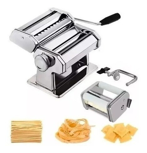 Máquina Para Pasta Ravioles Y Tallarines Manual Raviolera, Color: Gris