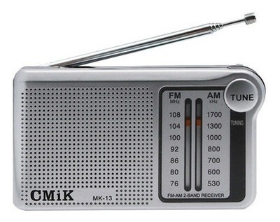 Radio Portatil Am/fm Medidas: 12.1 X 3.3 X 7.0 Cm
