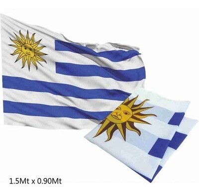 Bandera Uruguay 1.5m X 0.90m 